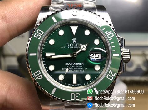 rolex super clone noob v9|Noob V9 Rolex Submariner 116610LV Green Dial Green Ceramic .